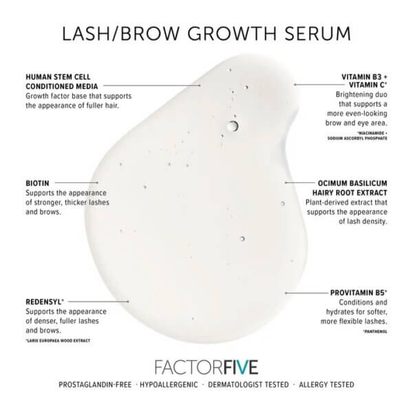 FACTORFIVE® Lash + Brow Growth Serum - Image 2